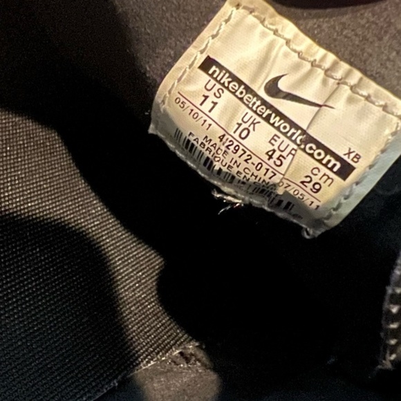 Nike SB Stefan Janoski Low Black Leather Perforated Sneakers Men’s Size 11 - Picture 6 of 8